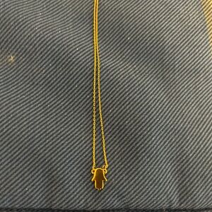 BaubleBar Gold Hamsa Necklace